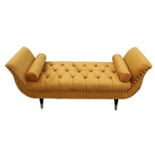 Nizar Velvet Ottoman Bench